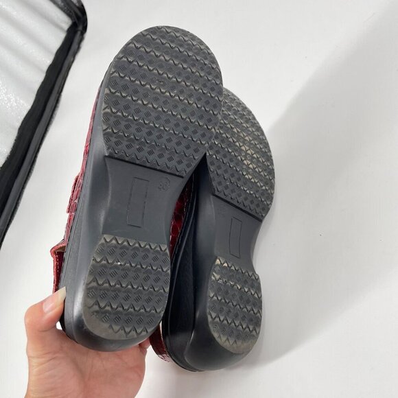 Natural Comfort Lexie Red Leather Comfort Double Strap Sandals Womens EU 36 - Picture 8 of 9